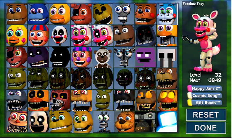 Fnaf World Mod All Characters - Colaboratory