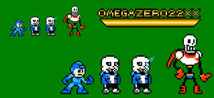 Undertale skelebros classic Mega Man style