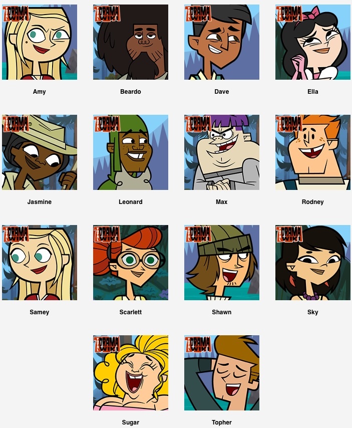 Top 40 Total Drama Characters by air30002 by air30002 on DeviantArt