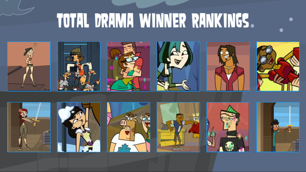 air30002's Total Drama Winner Rankings