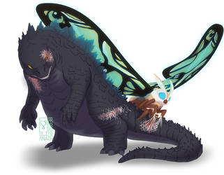 Godzilla and Mothra