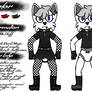 Fursona - Blair Mo Fluff Reference Sheet