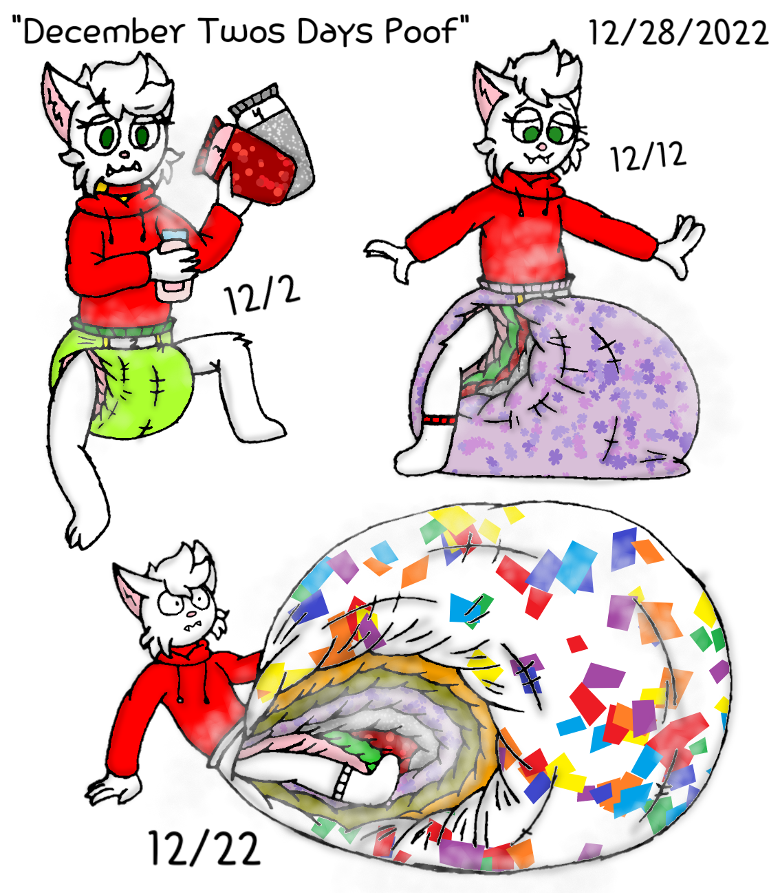 December Twos Days Poof