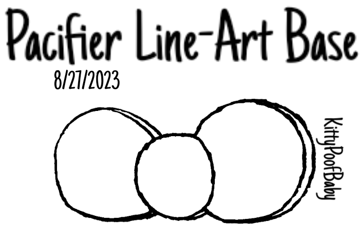 Pacifier Base Deviantart F2U Pacifier Line-Art Base by KittyPoofBaby on DeviantArt