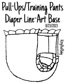 Pull-Ups Training Pants Diaper Line-Art Base