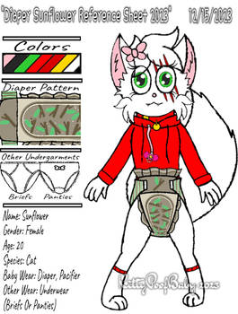 Diaper Sunflower Reference Sheet 2023