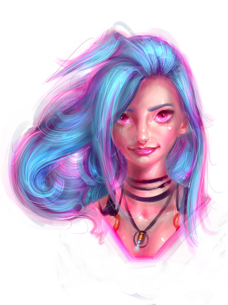 Jinx Digital Drawing by Lezandes on DeviantArt