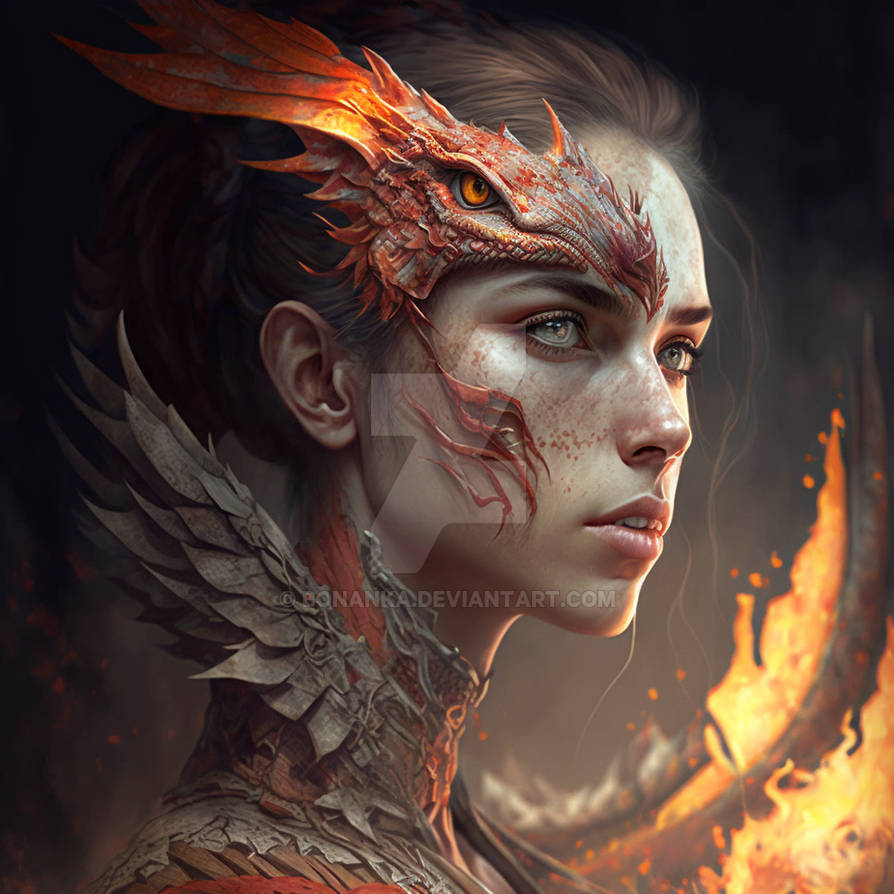 Half woman half dragon by Bonanka on DeviantArt