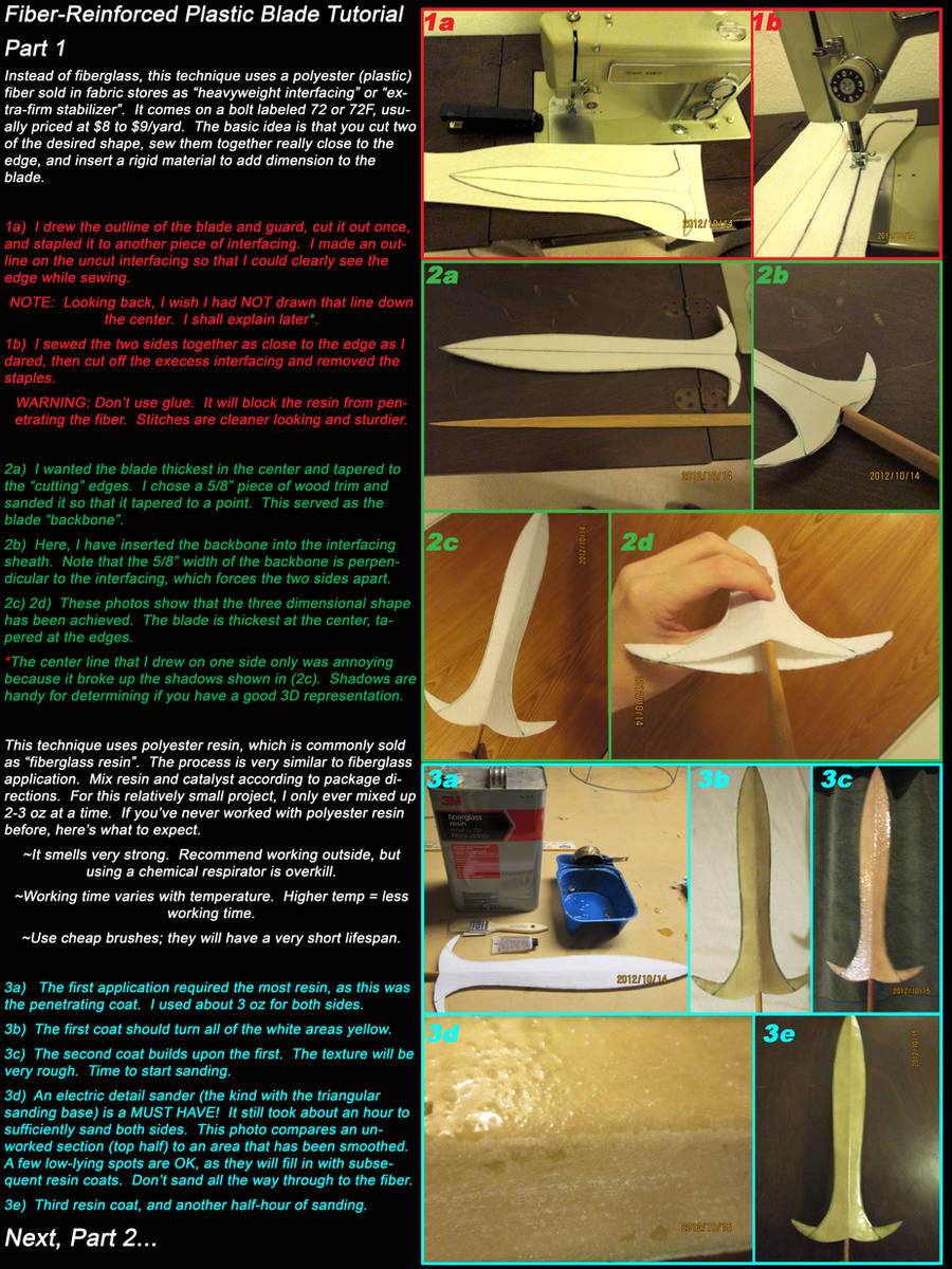 Fiber-Reinforced Plastic Blade Tutorial Part 1 by Wilkowen