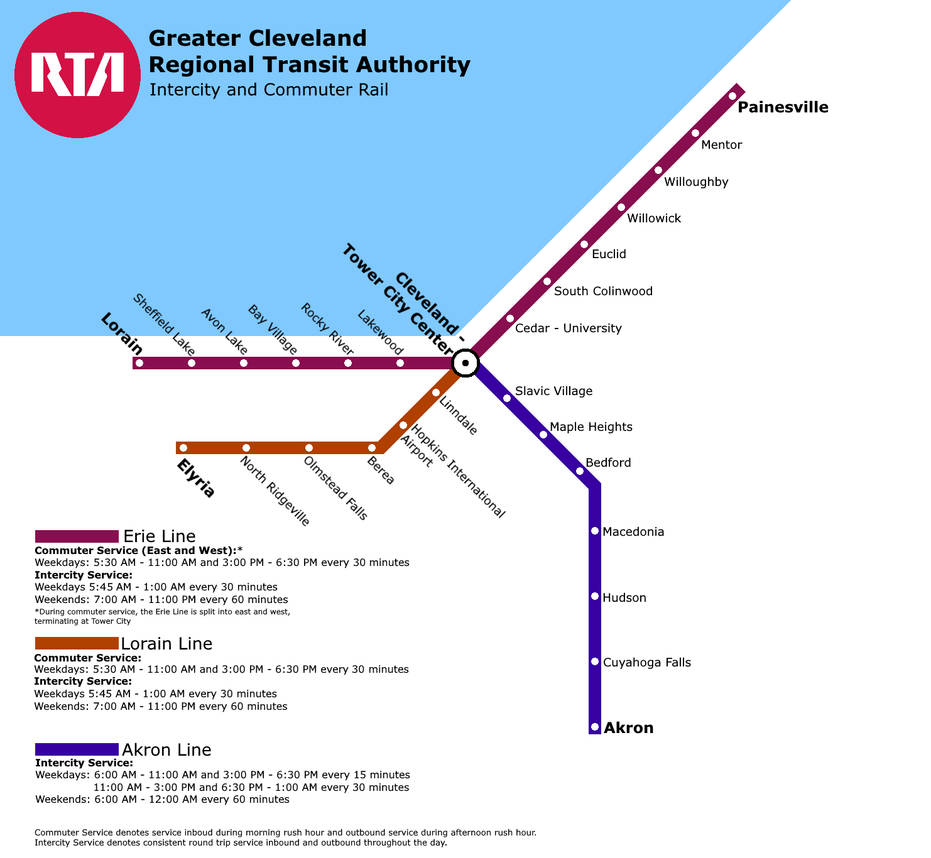 Cleveland Commuter Rail UrbanRail.Net > North America > USA >