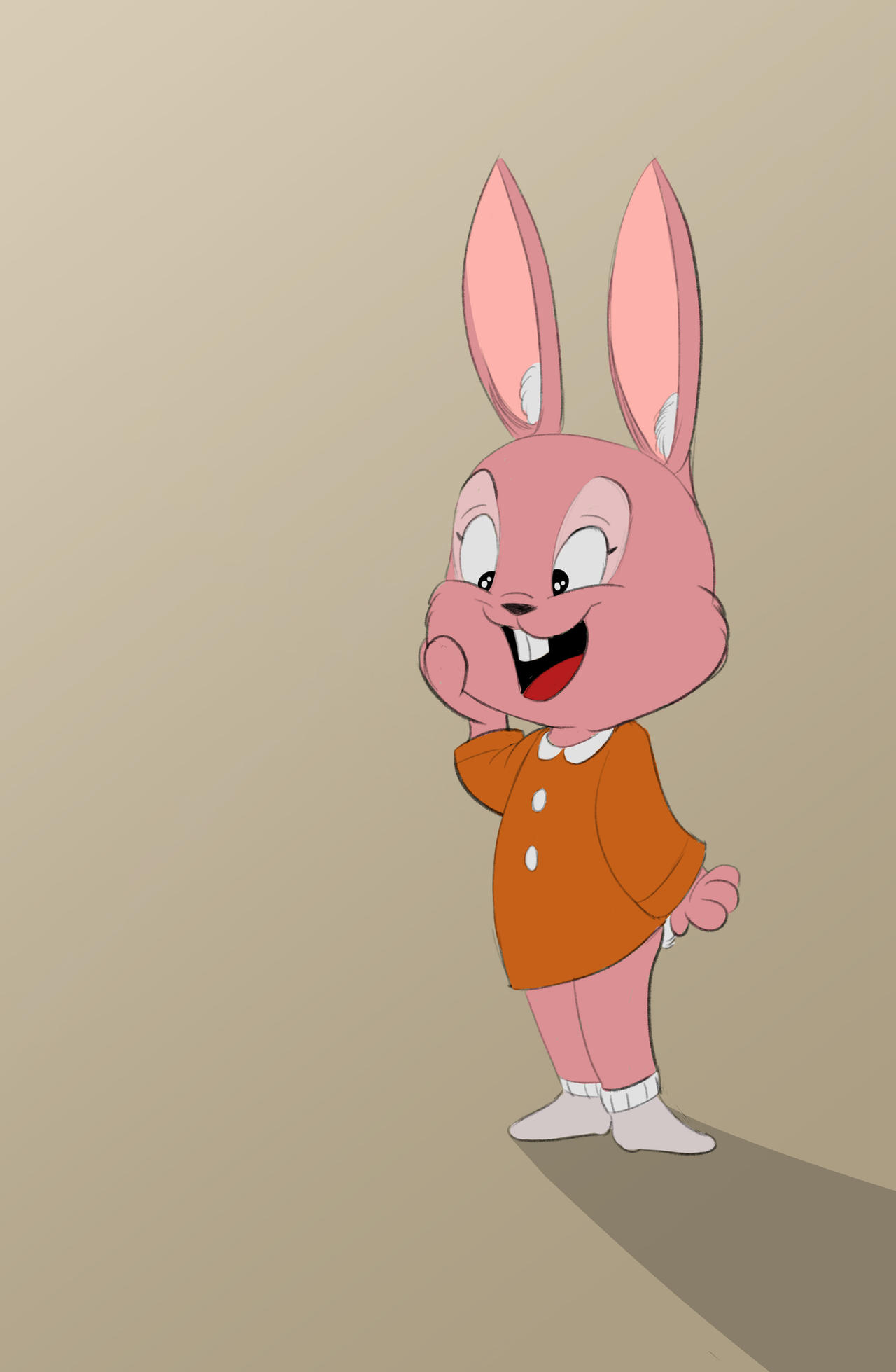 Buff Rabbit From Tawog Tawog Fanart sketch Flat Colour by HerrBeard on DeviantArt