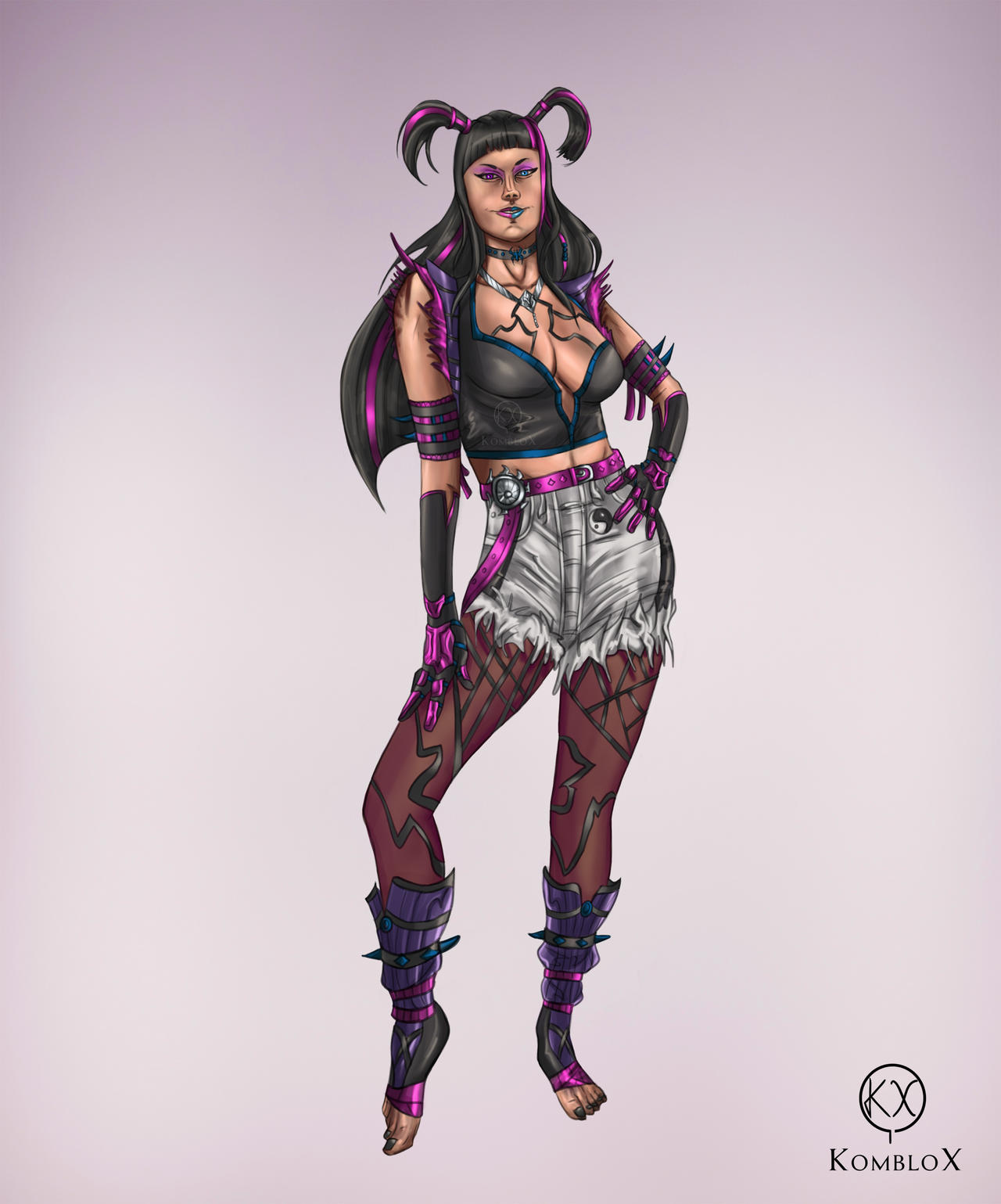 Juri Spider-Rock skin (Street Fighter 6) by KombloX on DeviantArt