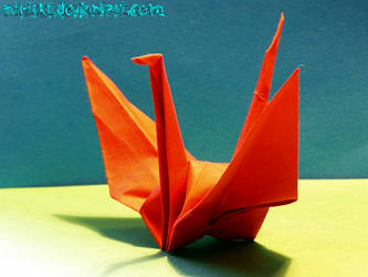 origami crane - first attempt