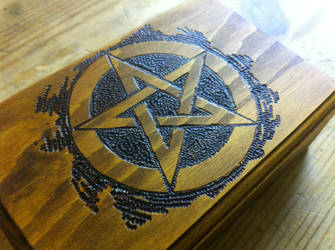 Wooden box, Pentacle