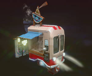 Noodle Cart 3D Model