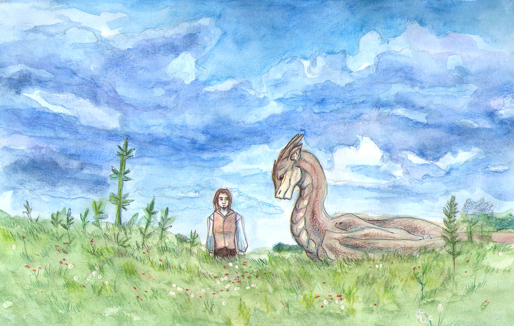 Aidan and Serik in the Field by CyanilurusJubatus
