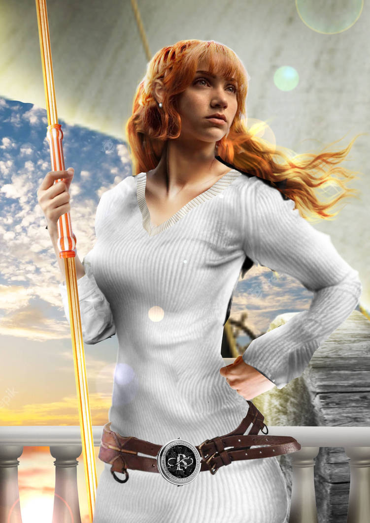 Emily Rudd Pink Shirt Emily Rudd as Nami Netflix by artsywayne on DeviantArt
