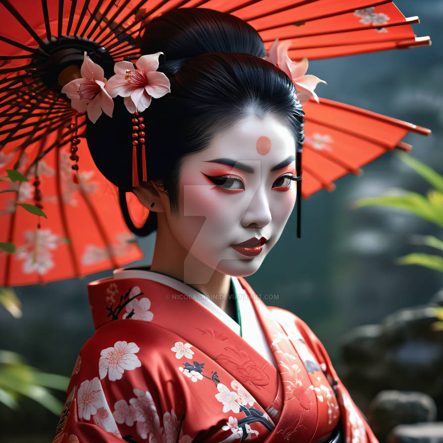 Cgeisha Geisha by NicolasRain on DeviantArt
