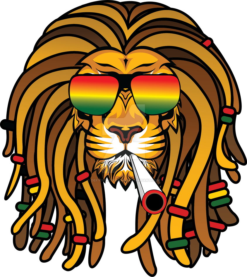 Rasta Lion Logo/Tattoo by DefyingMyKarma on DeviantArt