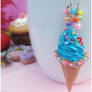 :: Blue Ice Cream necklace ::