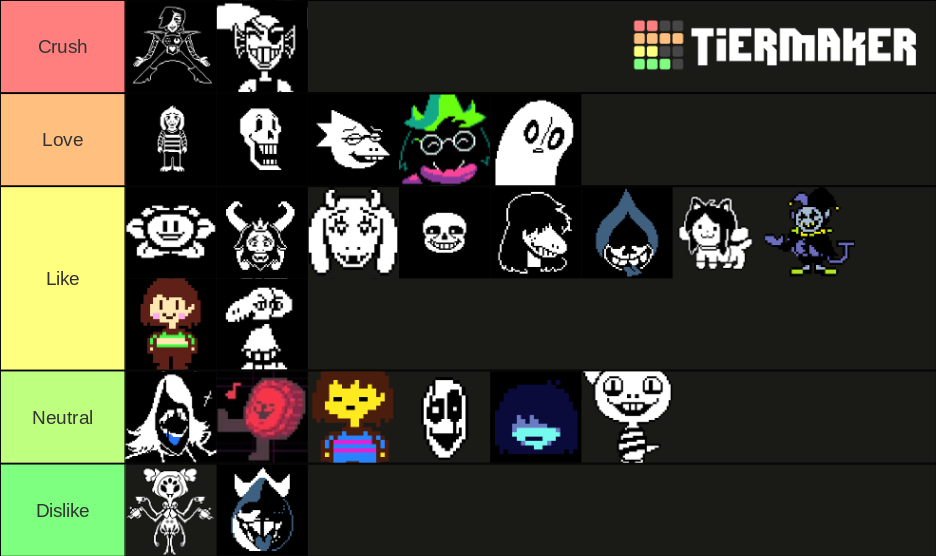 Undertale characters and their favorite movies