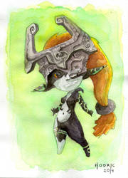 Legend of Zelda - Midna (Watercolor)