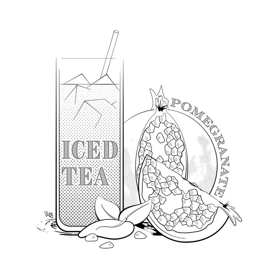 Pomegranate Iced Tea by Viny-Chaos on DeviantArt
