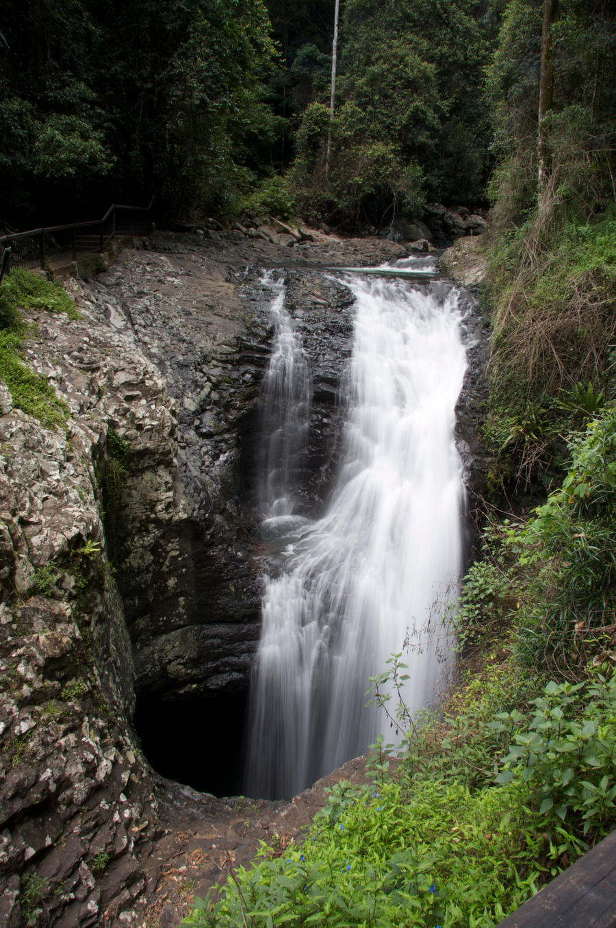 White water, Deep hole.