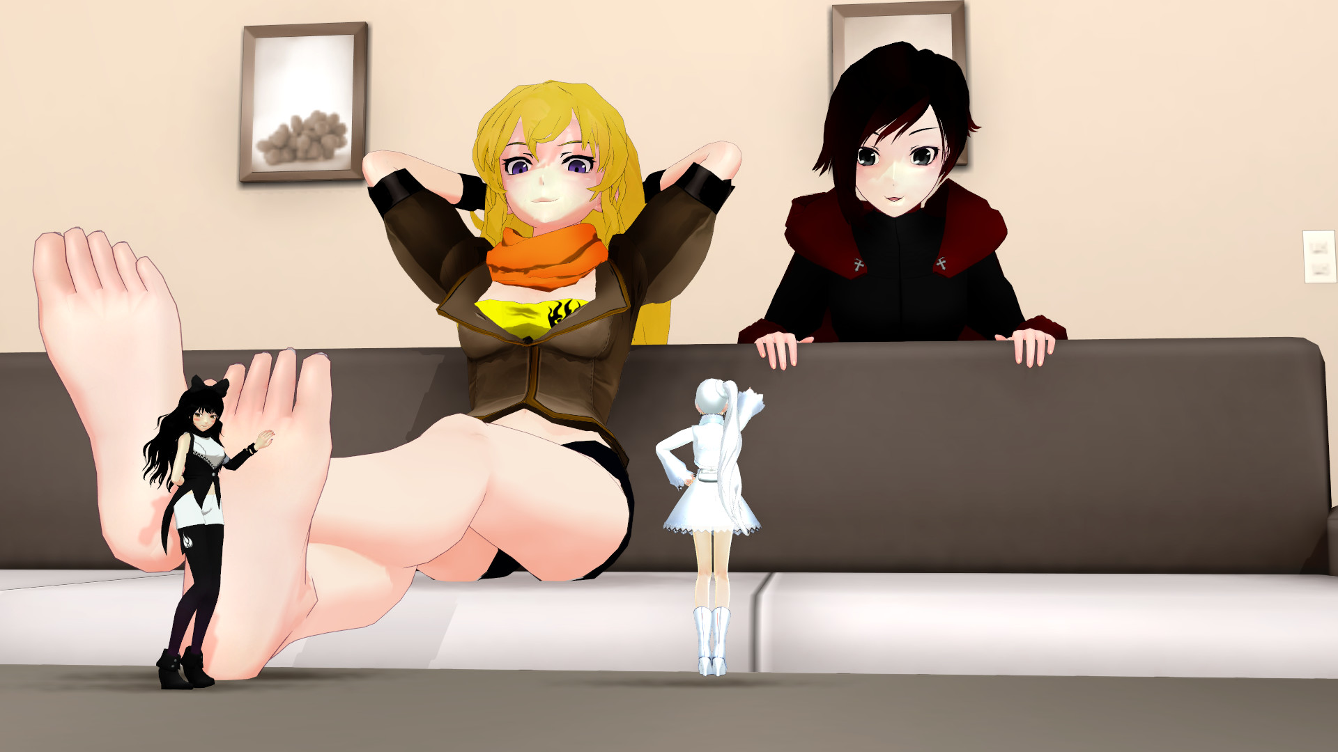 [MMD] - Team RWBY's Sisterly Size Surprise