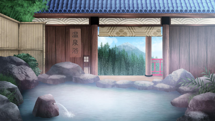 Onsen bath visual novel BG by gin1994 on DeviantArt
