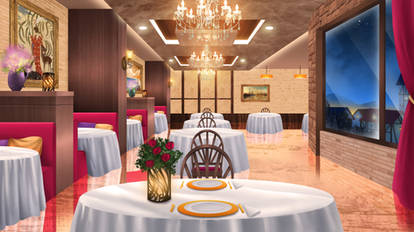 The restaurant -  visual novel BG