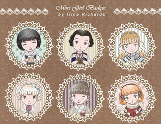 Mori Girl Badges