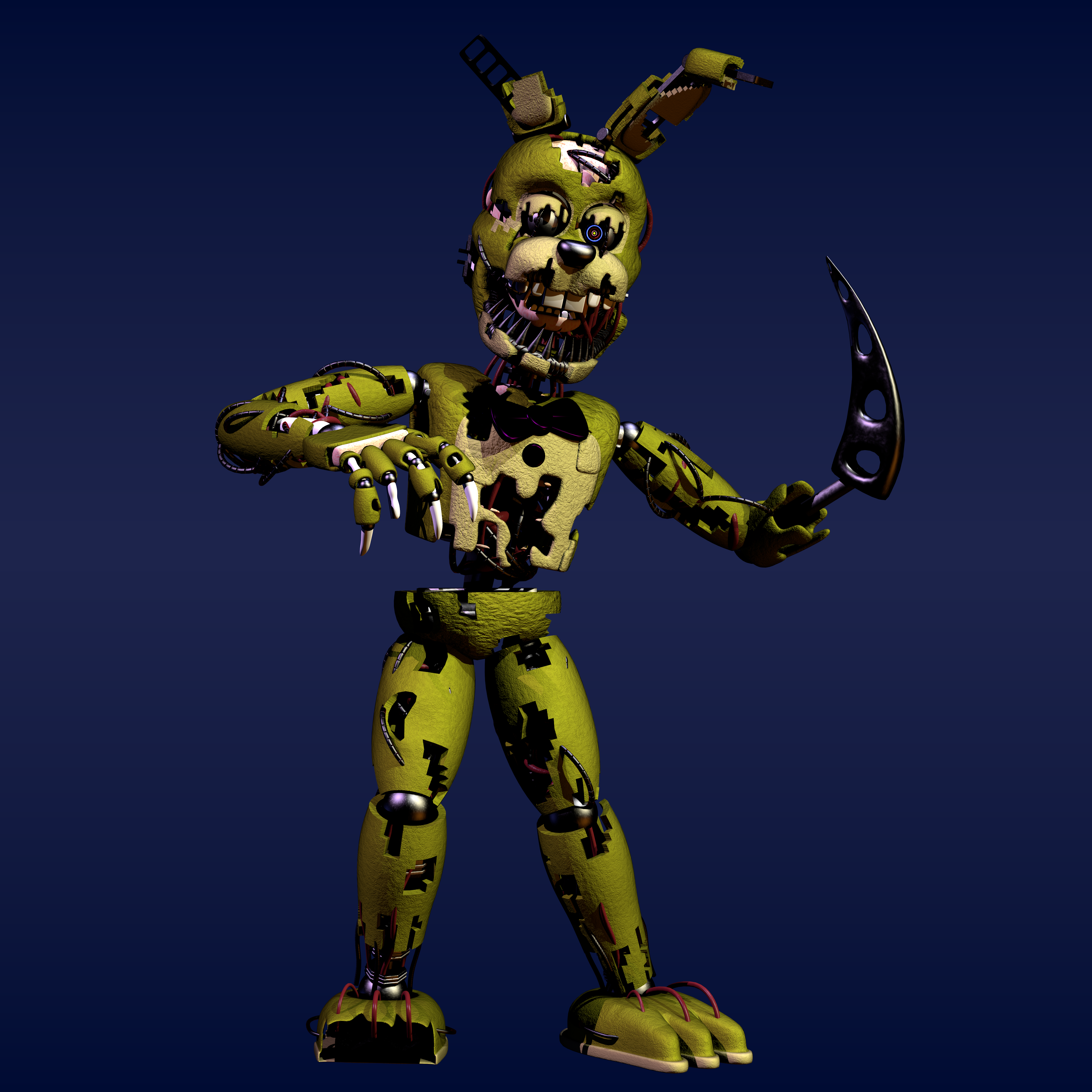 Springtrap Design Fnaf Stylized FNaF 6 Springtrap by RubySoupy on DeviantArt