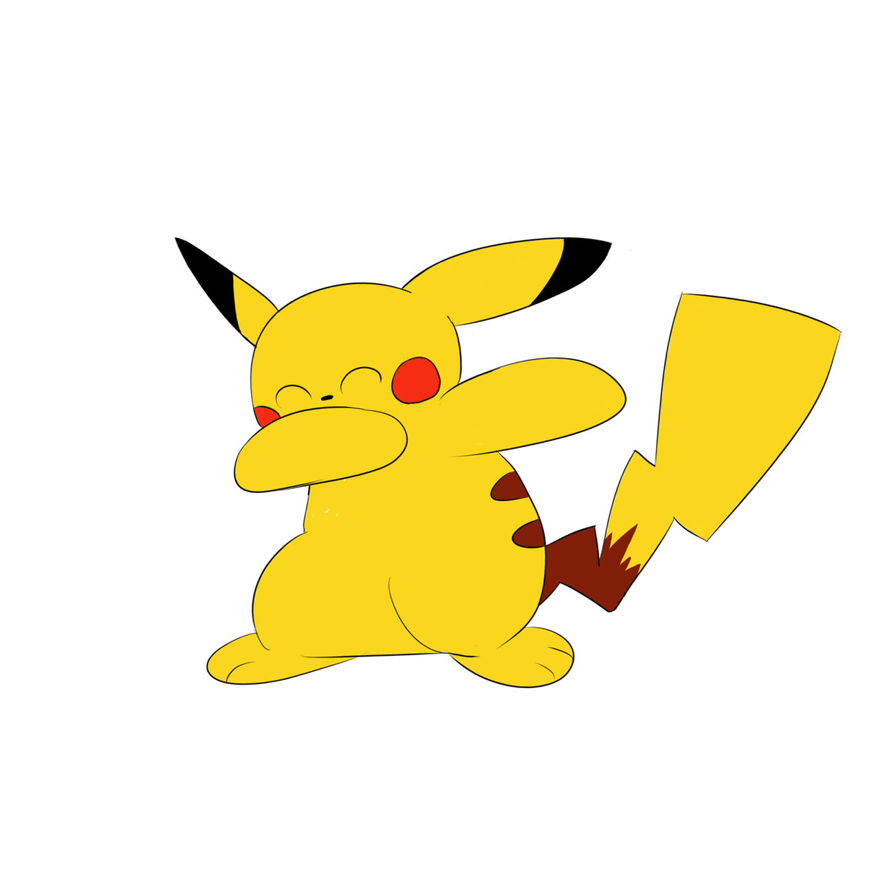 Dabbing Pikachu By Sarahsprit On DeviantArt