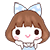 Adorable Girl Anime Emoji (Kawaii Wink) [V6] by Jerikuto
