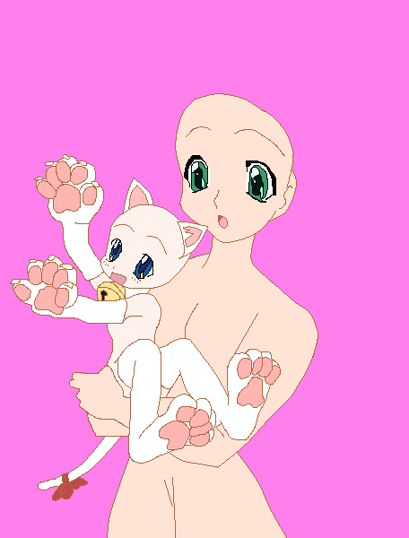 Chibi Kitty and Girl base