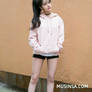 Korean pink hoodie