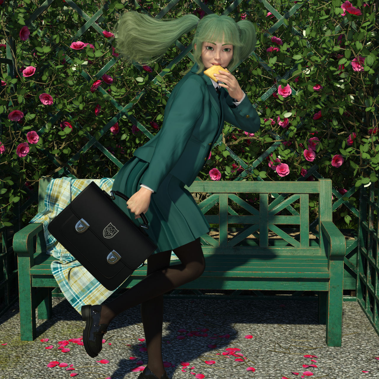 Transfer Deviantart New Transfer Student Running with Toast 1/2 by Neko1967 on DeviantArt
