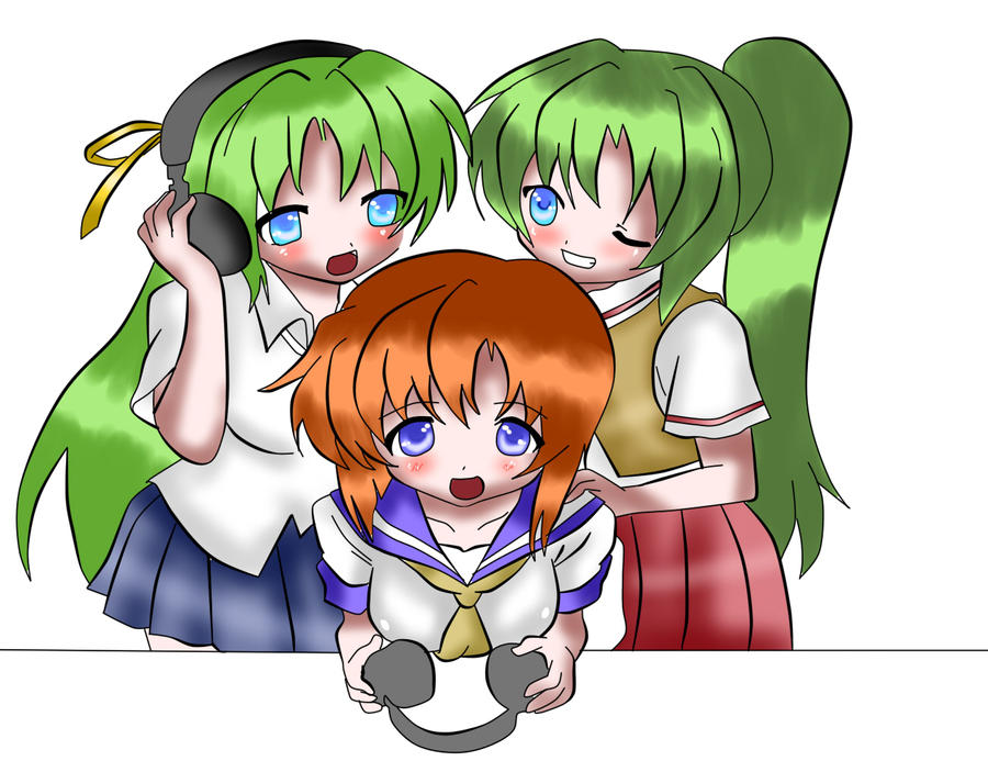 higurashi girls fan art by kagaminemdq on DeviantArt