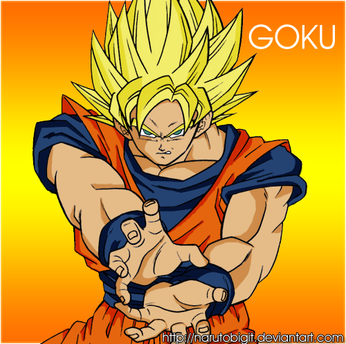Goku mi segundo coloreado by Narutobigit on DeviantArt
