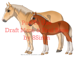 P2U Draft Mare And Foal Base