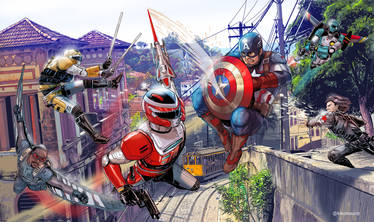 Team Captain America v Winspector - color