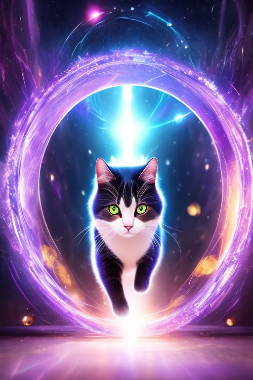 Magic cat by Daddyaiart on DeviantArt