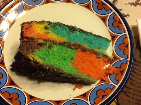 Vivid Rainbow Cake