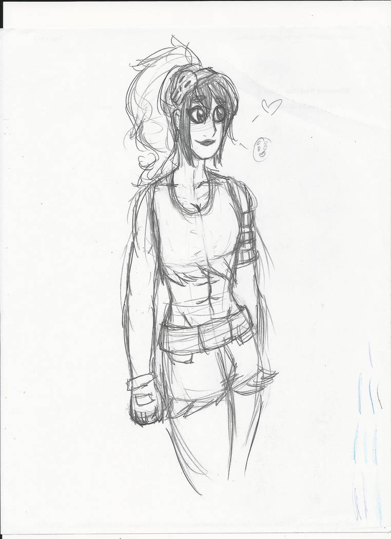Teruko drawn by my friend Bridget by YoungTrigga95 on DeviantArt