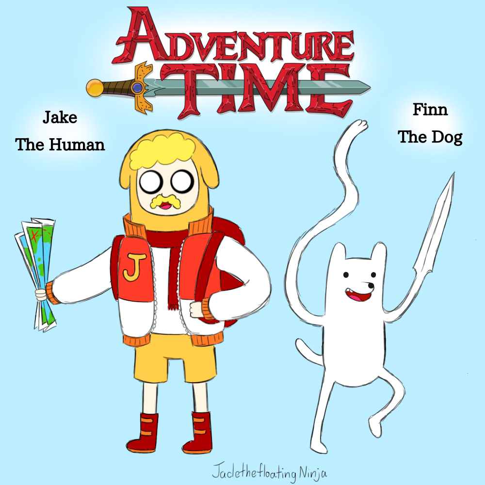 Jake Side View Adventure Time Jake the human Finn the dog by onigodninja on DeviantArt
