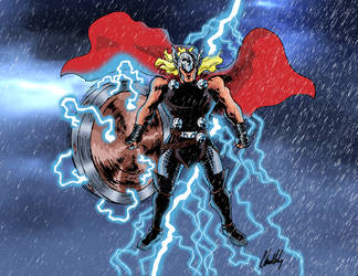 Thor Brings The Rain by ComicsbyChris