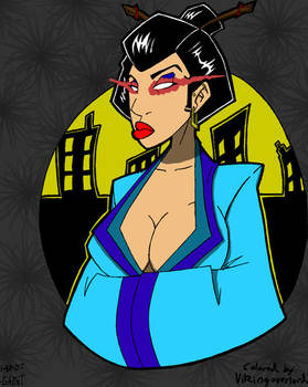 GhOst's Geisha with color