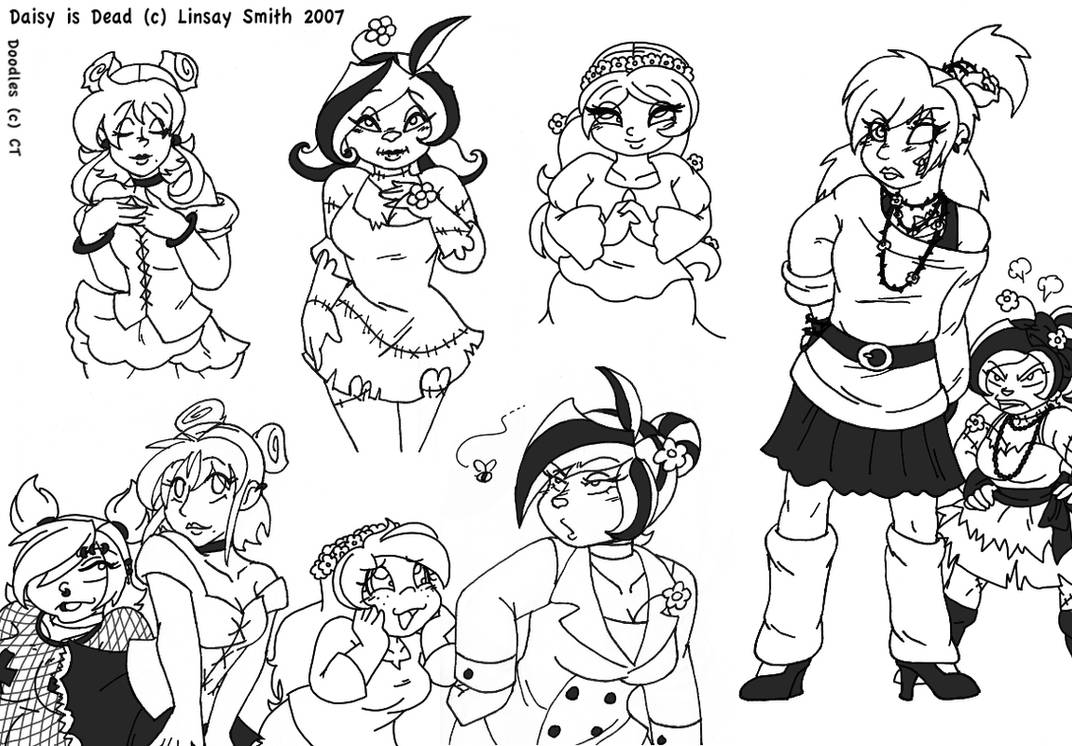 Daisy is Dead Doodles by MuseWhimsy