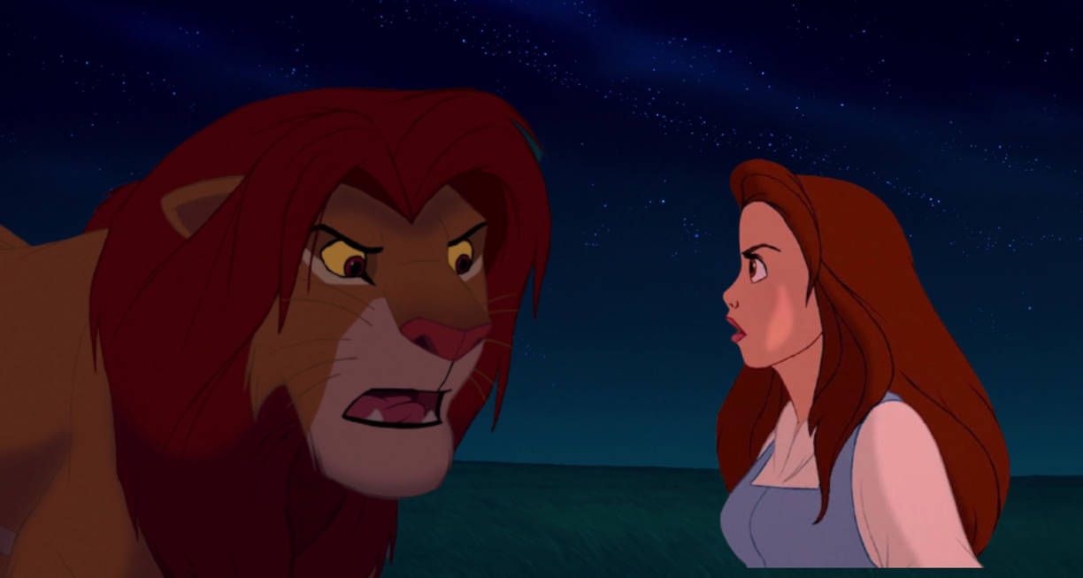 Simba and Belle's Argument by jakeysamra on DeviantArt